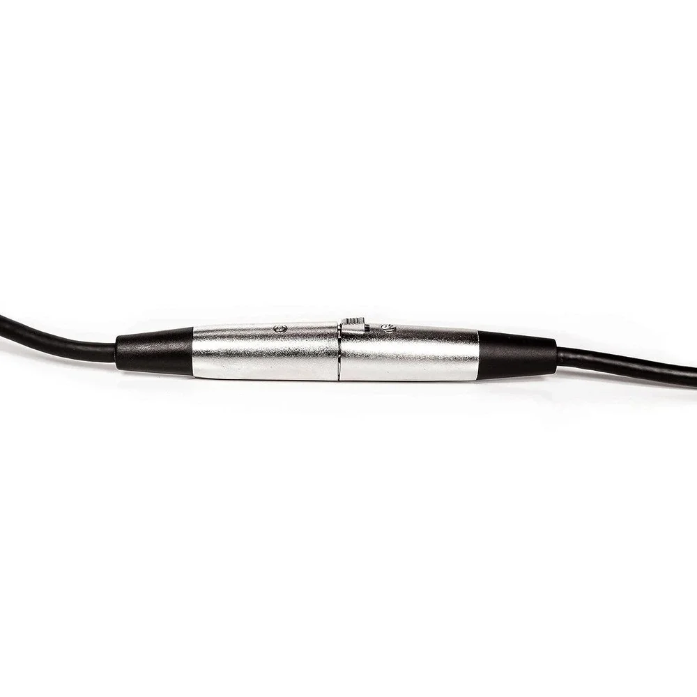XLR Male to XLR Female Microphone Extension Cable - 6mm Cable with 3P